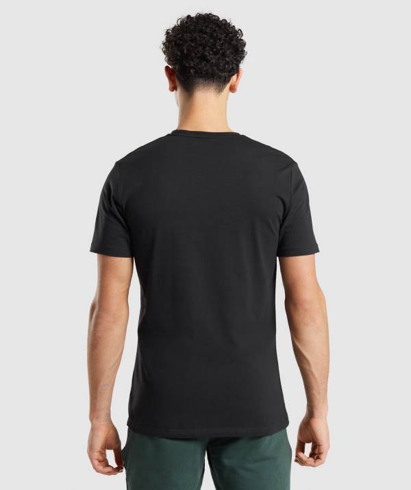 Panske Tricka Gymshark Essential Čierne | NB1508693